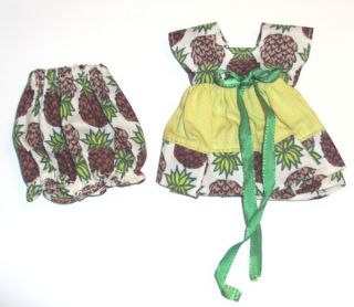 VOGUE GINNY PINEAPPLE DRESS TAGGED MEDFORD WITH Bloomers VARIATION