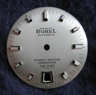 Vintage Ernest Borel Chronometer Watch Date Dial MINT Condition
