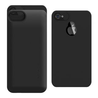 BoostCase Hybrid Battery Case for iPhone 4/4S Black/Black [AUTHORIZED 