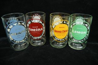 New Lot of 4 Recycled Boylan Soda Pop Glass Tumblers Juice Glasses 