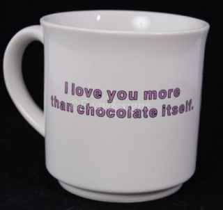 boynton coffee mug i love your more than chocolate itself description 