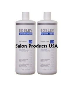 Bosley Revive Shampoo Conditioner 33 oz L Visibly Thinnig Natural Hair 