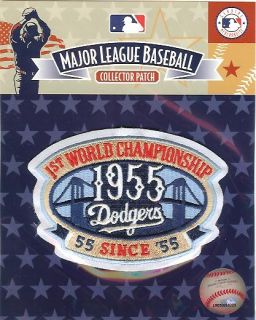   Angeles Dodgers 55th Anniversay as 1955 World Series Champions Patch