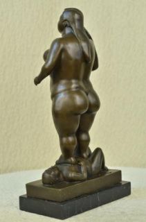   Abstract Bronze Figures Botero Sculpture Figurine Statue Art Deco