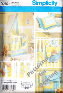   Simplicity Baby Quilt and Accessories Shirley Botsford New