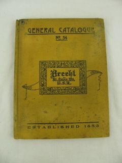 Antique 1900s General Catalog Brecht Co Food Service Cast Iron St 