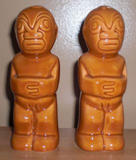 Vintage Trader Vic’s Tiki Salt and Pepper Shakers Very Collectable 
