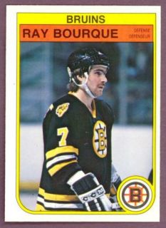 1982 83 OPC O Pee Chee Hockey 7 Ray Bourque Boston Bruins Card
