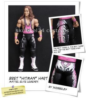 WWE Custom Bret Hitman Hart Mattel Elite Legends Classic by 