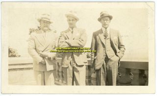 1935 Photo Montreal Quebec Canada MT Royal Three Men in Business Suits 