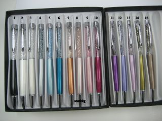   Crystalline Ballpoint Pen 14 cols Chose any 1 Col. packed in Gift Box