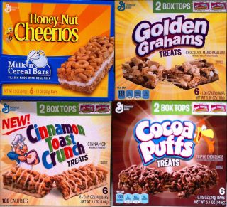 General Mills Great Value Breakfast Cereal Bars Treats Many Flavors 