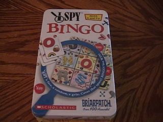Briarpatch I Spy Bingo Game Scholastic Toy Tin New
