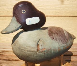 c1990 Art Boxleitner Hen Bufflehead Wood Duck Decoy; Havre de Grace 