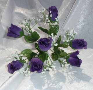   PURPLE LAPIS ~ Silk Wedding Flowers Bouquets Centerpieces DIY Bridal