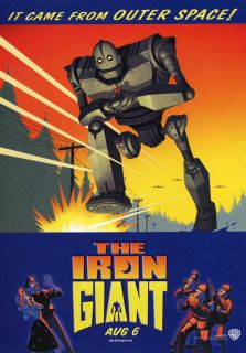 the iron giant movie poster 1 sided original rolled 27x40
