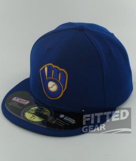 Milwaukee Brewers Alternate Royal Blue New Era 59Fifty MLB Fitted Hats 