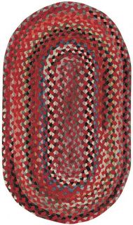 Capel Wool Double Braided Rug St Johnsbury Red 500