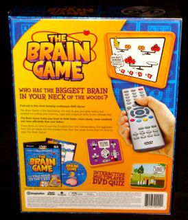 The BRAIN GAME DVD TV INTERACTIVE MULTIPLAYER QUIZ GAME FACTORY SEALED 