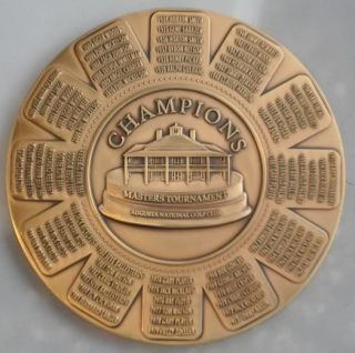   Souvenir Medallion with all Masters winners names on one side