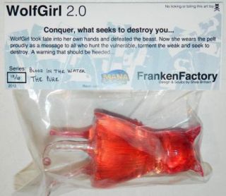   DESIGNER TOY AWARDS WOLF GIRL 2.0 SHEA BRITTAIN BLOOD IN WATER VARIANT