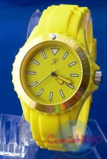 Ladies Unisex Silicon Rubber Bright Ice Colours Watch