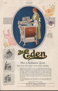 1920 Brokaw Eden Washing Machine Clothing Detergent Ad