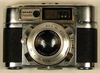 Braun Paxette Germany Vintage Camera 1 2 8 50 Prontor SVS