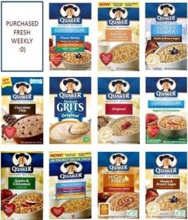   Instant Oatmeal Hot Breakfast Cereal U Choose from 11 Flavors