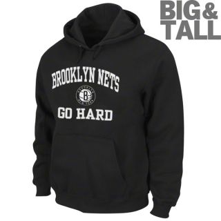 Brooklyn Nets Black Big Tall Fleece Hooded Sweatshirt