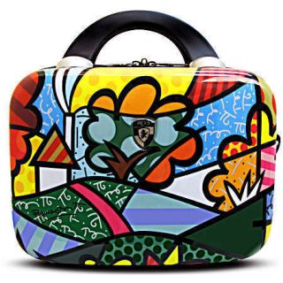 Britto Lanscape Flowers Beauty Case Luggage Heys Carry on Travel Bag 