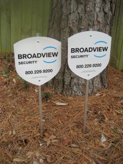 for sale 2 broadview security sign with 6 decals sign is