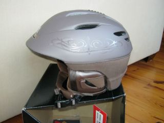 Giro Seam LX Ski Snowboard Helmet Brown Ornamental Large 59 62 5cm New 