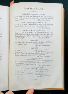 1934 Antique Bronxville NY Womens Club Cookbook Favorites w Family 