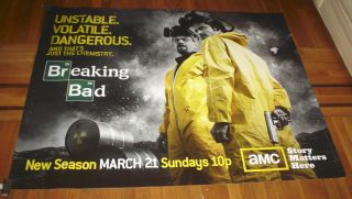 Breaking Bad AMC 5ft Poster Giant RARE Season 3