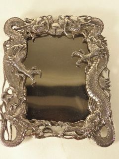 antique japanese silver picture frame by konoike 