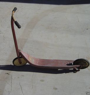 Rare Antique 40s 50s WEE Wheelers Steel Scooter