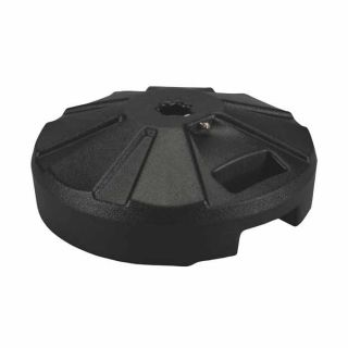 50 Pound Capacity Umbrella Base Unweighted Black
