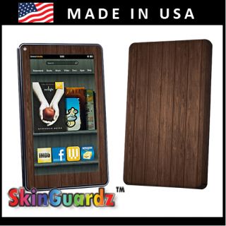 Brown Wood Vinyl Case Decal Skin to Cover  Kindle Fire eBook 
