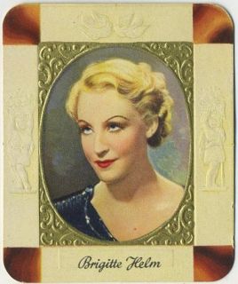 Brigitte Helm 1930s Garbaty Movie Star Tobacco Card 6