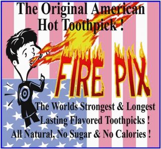  Fire PIX Flavored Toothpicks Hot Cinnamon