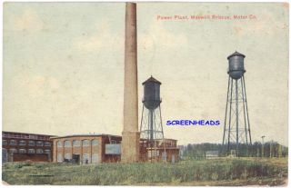 1910 Power Plant Maxwell Briscoe Motor Co Postcard