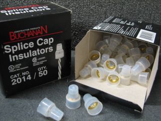 Buchanan 2014 Splice Cap Insulators 100 New in Box