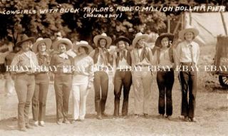 1920s Cowgirl Cowgirls in Buck Taylors Rodeo Photo