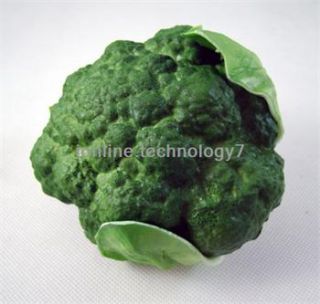 1x Artificial Green Broccoli PU Decorative Fruit Vegetables House 