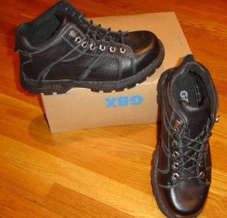 GBX Mens Black or Brown Brogan Industrial Boots Leather 8 or 8 5 