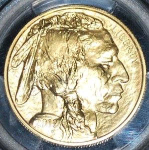 2012 PCGS MS70 FIRST STRIKE BUFFALO $50 Coin .9999 FINE GOLD