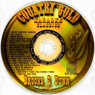 BROOKS DUNN KARAOKE CD ALL MALE COUNTRY GOLD CDG MUSIC SONGS *PAPER 