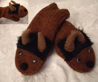   Knit Lined Wool Adult Size Puppet Buffalo Buffaloes Bills Bulls