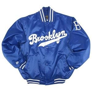 Majestic Brooklyn Dodgers Authentic Satin Old School Jacket New Last 